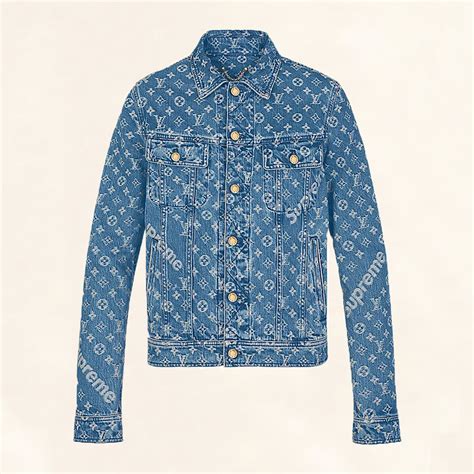 louis vuitton monogram denim jacket replica|lv monogram denim jacket.